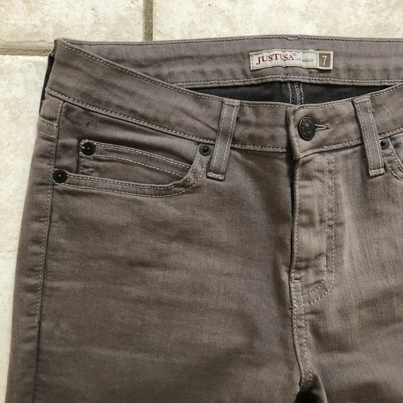 Just USA Gray Skinny Stretch Jeans - Picture 4 of 8